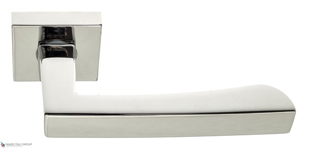 Дверная ручка на квадратном основании Fratelli Cattini "HAMMER" 8-CR полированный хром - фото 8680