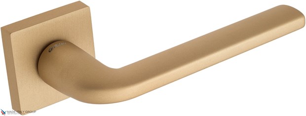 Дверная ручка на квадратном основании Fratelli Cattini "LINEA" 8-KD золото крайола - фото 8709
