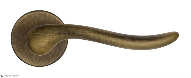 Дверная ручка на круглом основании Fratelli Cattini "MAYA" 7-BY матовая бронза - фото 8882