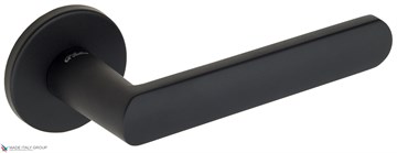 Дверная ручка на круглом основании Fratelli Cattini "NEVADA" 7FS-NM матовый черный
