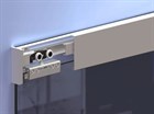 Aлюминевая маскировочная планка HERLUKES GLASS 2010мм, с заглушками, анод. серебро - фото 5091