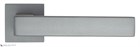 Дверная ручка на квадратном основании Fratelli Cattini "BOOM" 8-GA антрацит серый - фото 8610