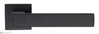 Дверная ручка на квадратном основании Fratelli Cattini "BOOM" 8-NM матовый черный - фото 8625