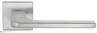 Дверная ручка на квадратном основании Fratelli Cattini "BOSTON" 8FS-CS матовый хром - фото 8666