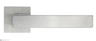 Дверная ручка на квадратном основании Fratelli Cattini "HAMMER" 8-CS матовый хром - фото 8685