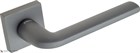 Дверная ручка на квадратном основании Fratelli Cattini "LINEA" 8-GA антрацит серый - фото 8704