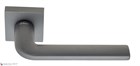 Дверная ручка на квадратном основании Fratelli Cattini "LINEA" 8-GA антрацит серый - фото 8707