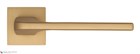 Дверная ручка на квадратном основании Fratelli Cattini "LINEA" 8-KD золото крайола - фото 8711