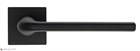 Дверная ручка на квадратном основании Fratelli Cattini "LINEA" 8-NM матовый черный - фото 8714