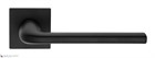 Дверная ручка на квадратном основании Fratelli Cattini "LINEA" 8-NM матовый черный - фото 8715