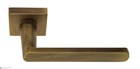 Дверная ручка на квадратном основании Fratelli Cattini "NEVADA" 8-BY матовая бронза - фото 8721