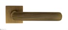 Дверная ручка на квадратном основании Fratelli Cattini "NEVADA" 8-BY матовая бронза - фото 8722