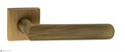 Дверная ручка на квадратном основании Fratelli Cattini "NEVADA" 8-BY матовая бронза - фото 8723