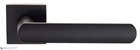 Дверная ручка на квадратном основании Fratelli Cattini "NEVADA" 8-NM матовый черный - фото 8736