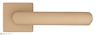 Дверная ручка на квадратном основании Fratelli Cattini "NEVADA" 8FS-KD золото крайола - фото 8744