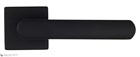 Дверная ручка на квадратном основании Fratelli Cattini "NEVADA" 8FS-NM матовый черный - фото 8748