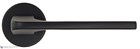 Дверная ручка на круглом основании Fratelli Cattini "BOSTON" 7FS-NM матовый черный - фото 8817