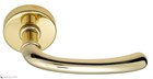 Дверная ручка на круглом основании Fratelli Cattini "ISEO" 7-OLV полированная латунь - фото 8857