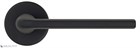 Дверная ручка на круглом основании Fratelli Cattini "LINEA" 7-NM матовый черный - фото 8878