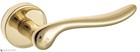 Дверная ручка на круглом основании Fratelli Cattini "MAYA" 7-OLV полированная латунь - фото 8893